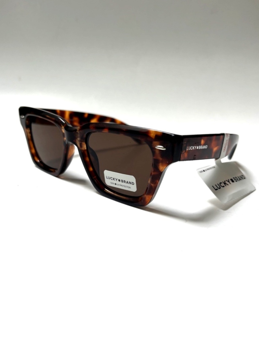 New LUCKY BRAND Slim Classic Sunglasses Tortoise Shell Acetate Brown